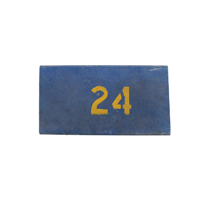 Michigan Wolverines Authentic 60's-90's Big House Fiberglass #24 Bleacher Seat - Front View