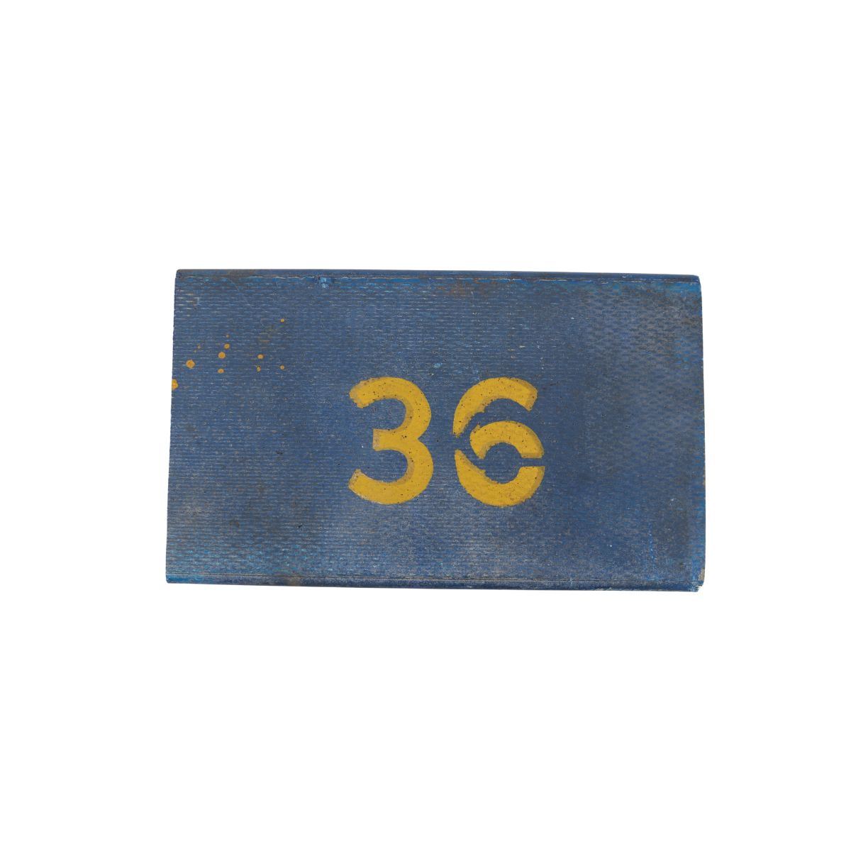 Michigan Wolverines Authentic 60's-90's Big House Fiberglass #36 Bleacher Seat - Front View