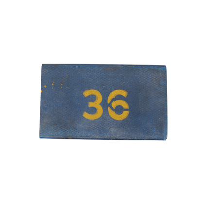 Michigan Wolverines Authentic 60's-90's Big House Fiberglass #36 Bleacher Seat - Front View