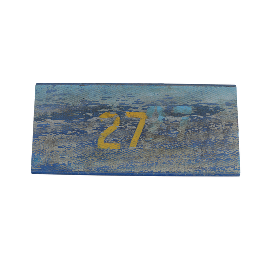 Michigan Wolverines Authentic 60's-90's Big House Fiberglass #27 Bleacher Seat - Front View