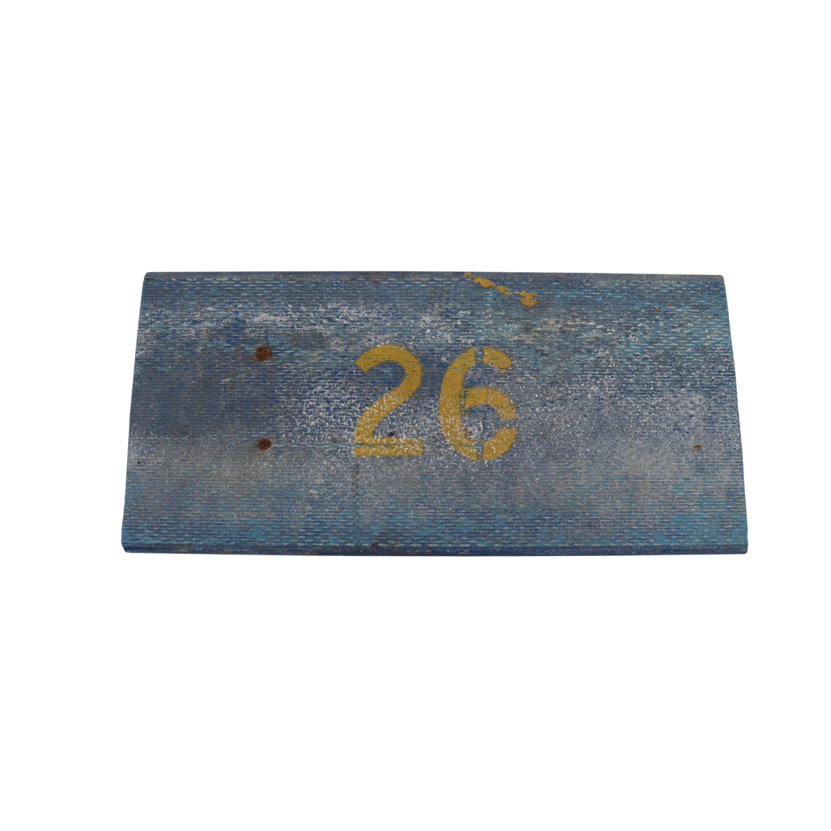 Michigan Wolverines Authentic 60's-90's Big House Fiberglass #26 Bleacher Seat - Front View