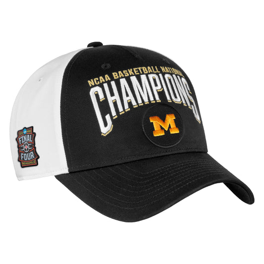 Michigan Wolverines Basketball National Champions Trucker Hat - Front Right View