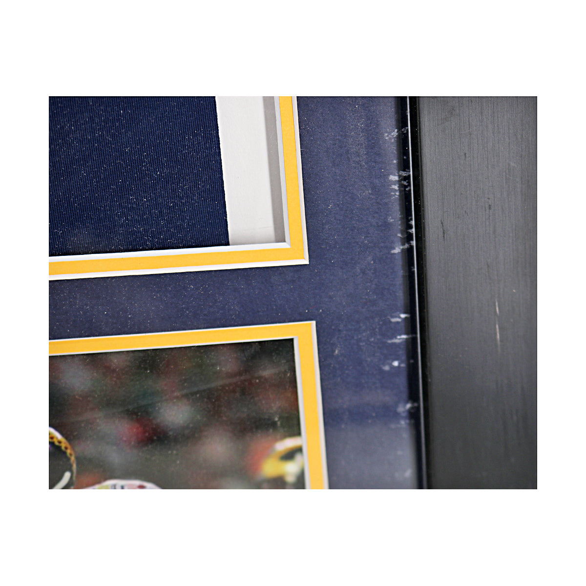 Ty Law Signed Michigan Wolverines Framed Pro-Style Blue Jersey (Beckett Auth) - Frame View