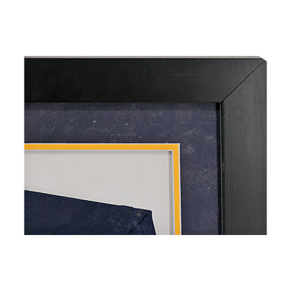 Ty Law Signed Michigan Wolverines Framed Pro-Style Blue Jersey (Beckett Auth) - Frame View 2