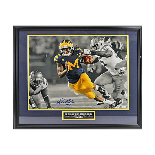 Denard Robinson Signed Michigan Wolverines 16x20 Framed Photo (JSA COA) - Front View