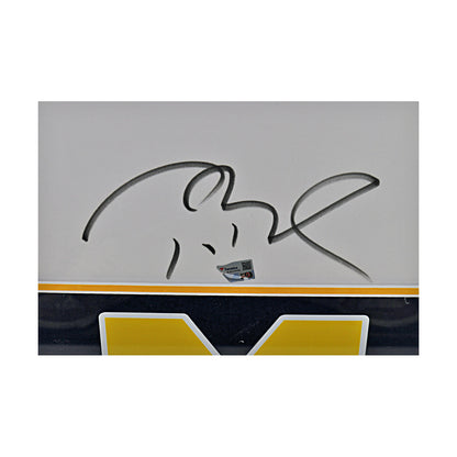 Tom Brady Michigan Wolverines Signed White Framed Jersey (Fanatics) - Signature View