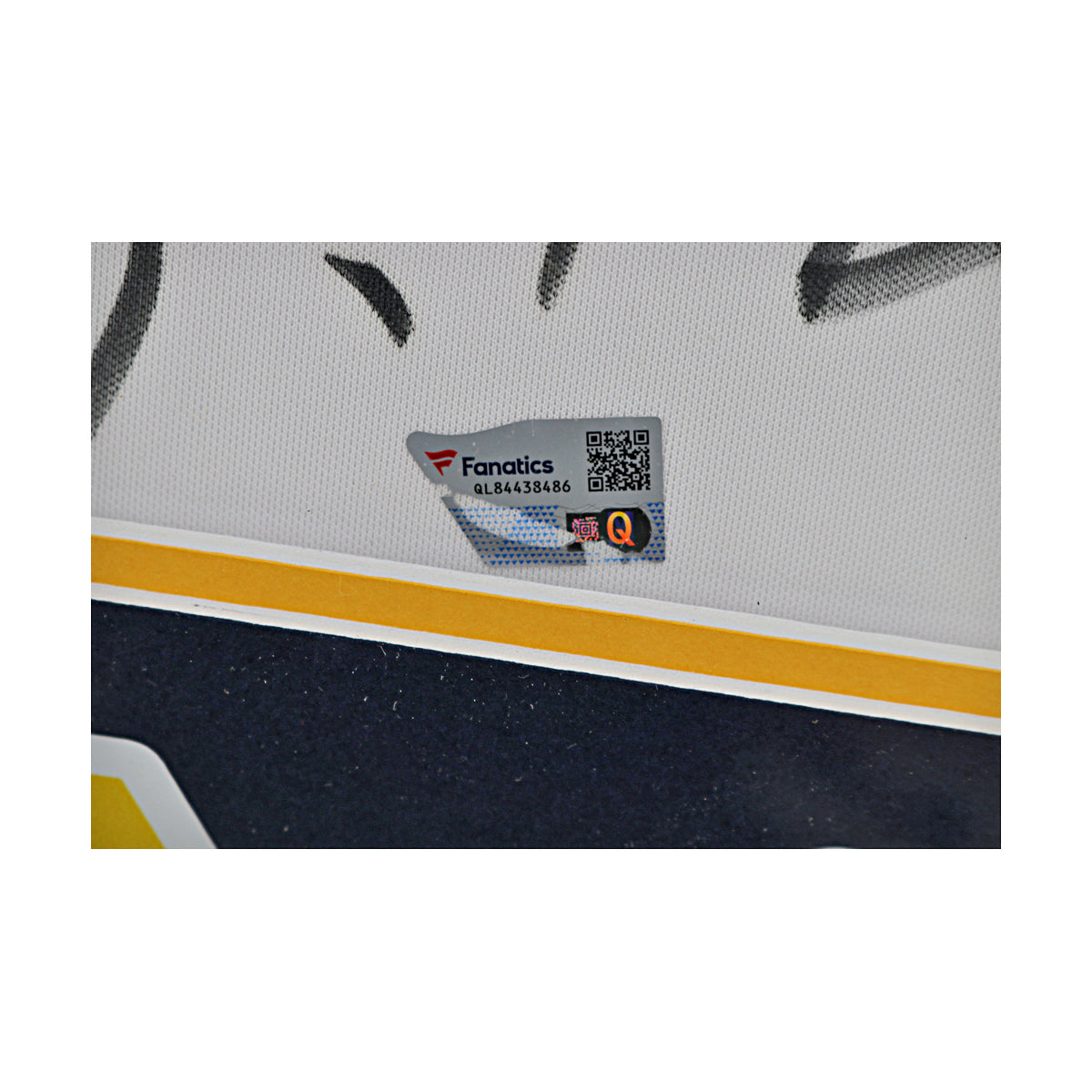 Tom Brady Michigan Wolverines Signed White Framed Jersey (Fanatics) - Sticker View