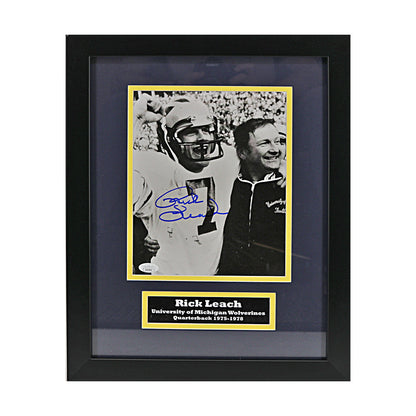 Rick Leach Michigan Wolverines Signed 8x10 Framed Photo (JSA COA) - Front View