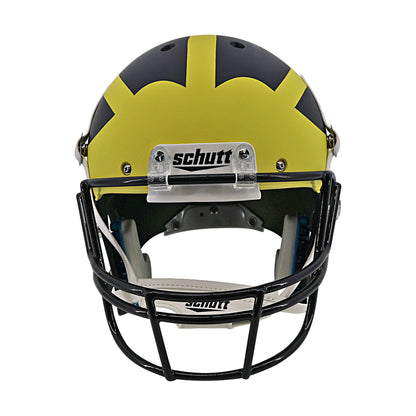 Jim Harbaugh Michigan Wolverines Signed Schutt FS Replica Helmet (Beckett Auth) - Front View