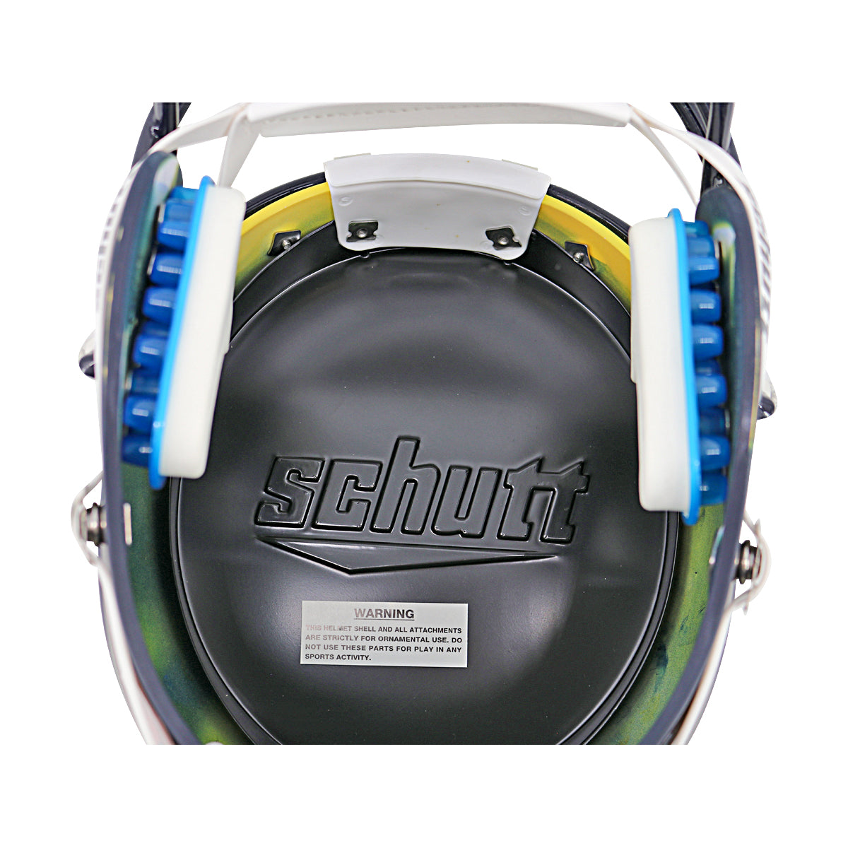 Jim Harbaugh Michigan Wolverines Signed Schutt FS Replica Helmet (Beckett Auth) - Inside View
