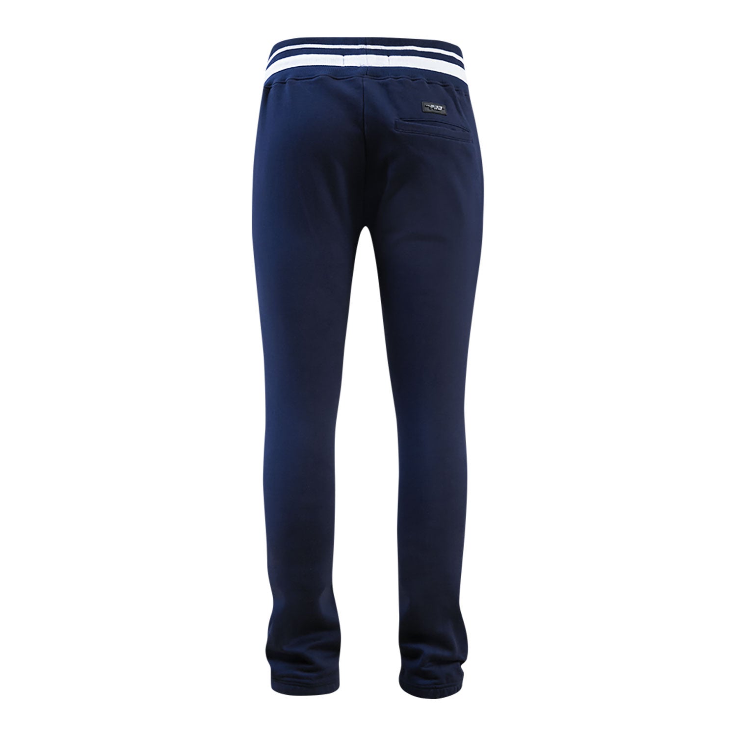 Michigan Wolverines Classic Stacked Logo Fleece Sweatpants In Navy - Back View