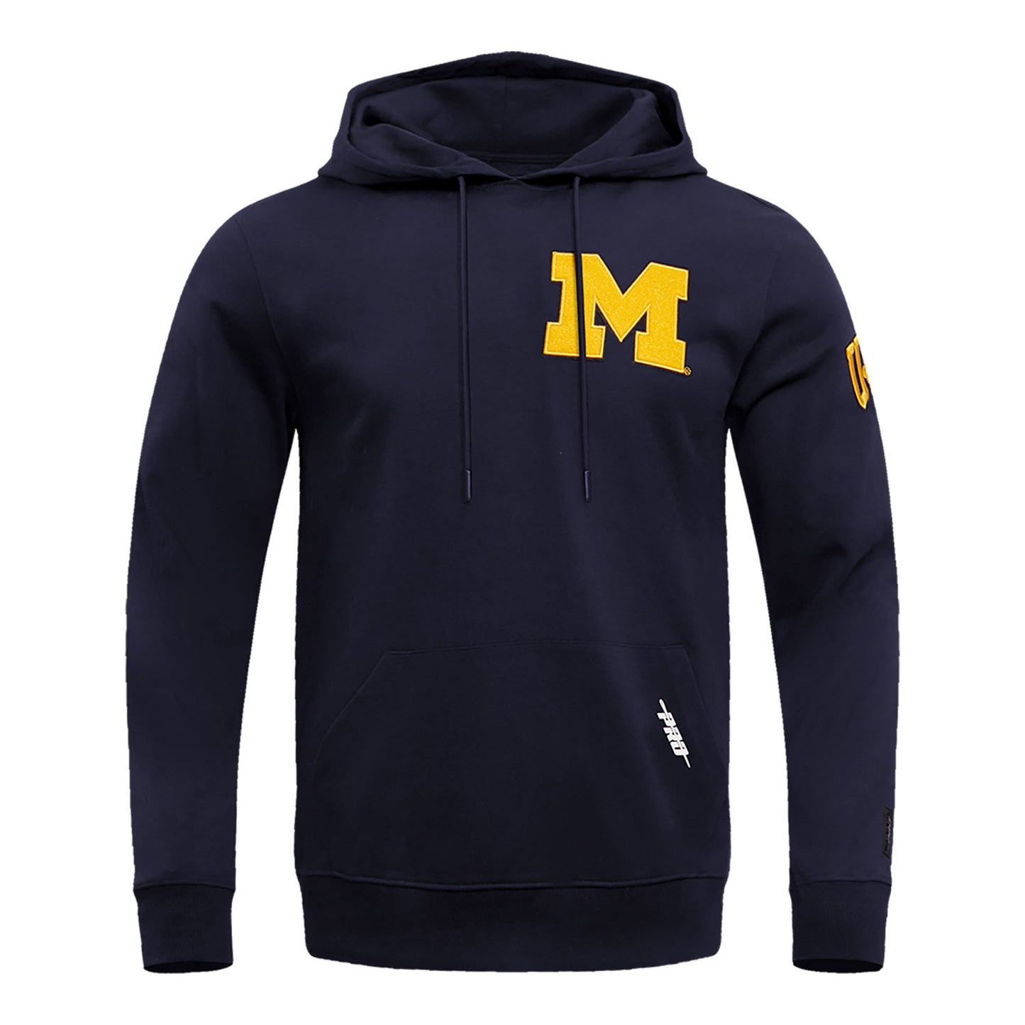 Michigan Wolverines Classic DK Pullover Hoodie In Navy - Front View