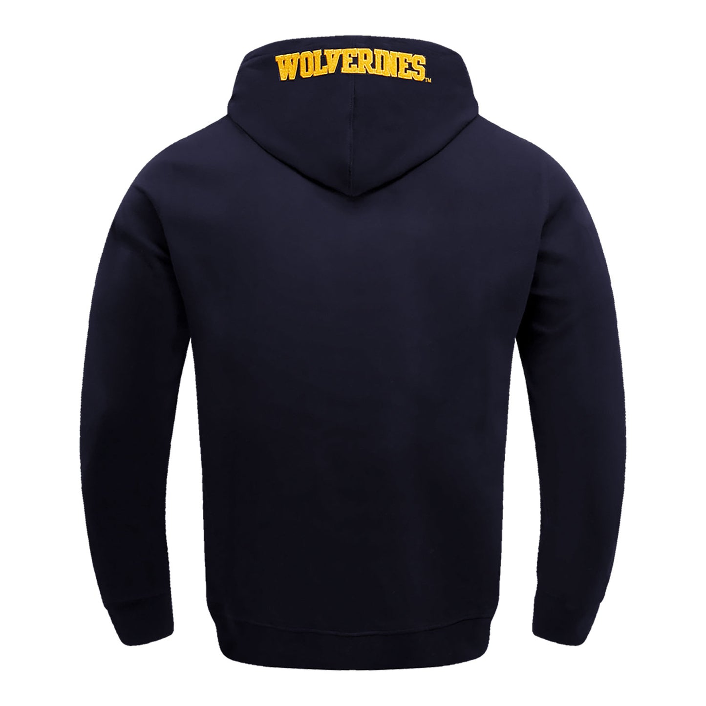 Michigan Wolverines Classic DK Pullover Hoodie In Navy - Back View