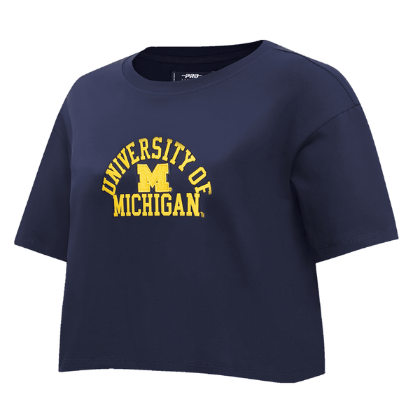 Michigan Wolverines Women's Classic Navy SJ Boxy Tee – The M Den Shop