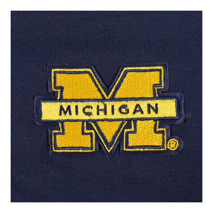 Michigan Wolverines Classic Ladies Jersey Leggings In Navy - Patch View