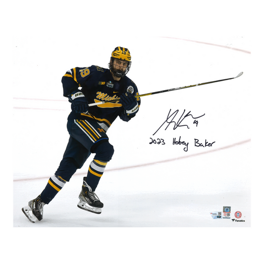 Adam Fantilli Michigan Autographed Signed 23 Hobey Baker 16x20 Photo (Fanatics Auth) - Front View