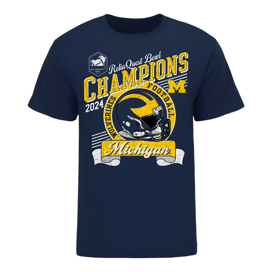 Michigan Wolverines Reliaquest Bowl Champs Tee