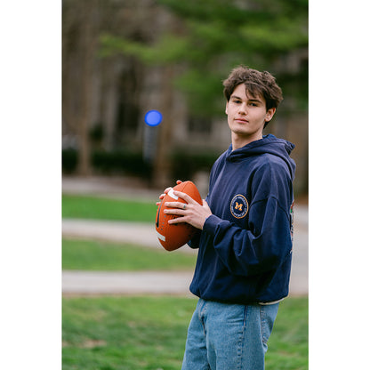 Michigan Wolverines Full Back Campus Art Hooded Sweatshirt