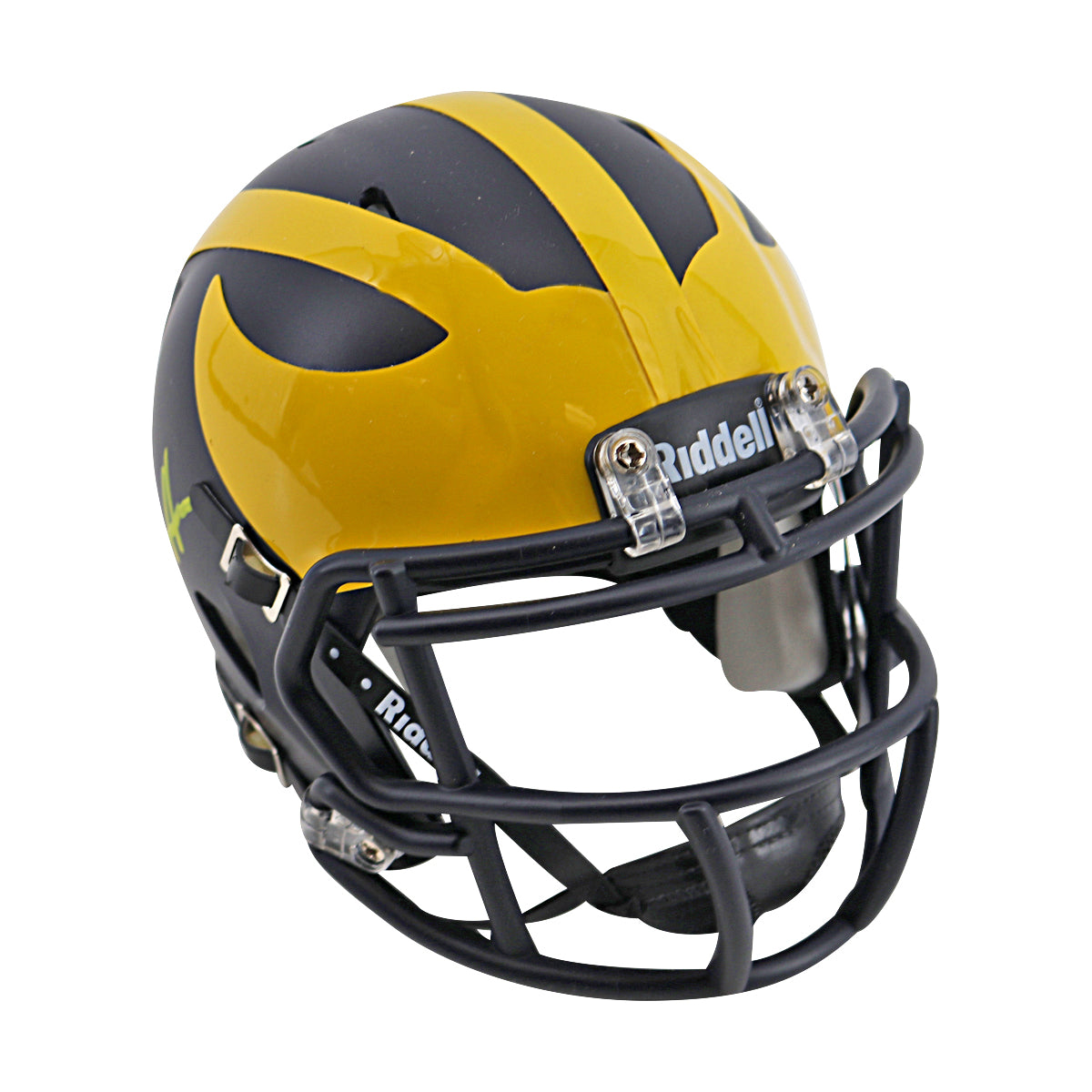 Aidan Hutchinson Michigan Autographed Signed Riddell Replica Speed Mini Helmet (Beckett Auth) - Front Side View