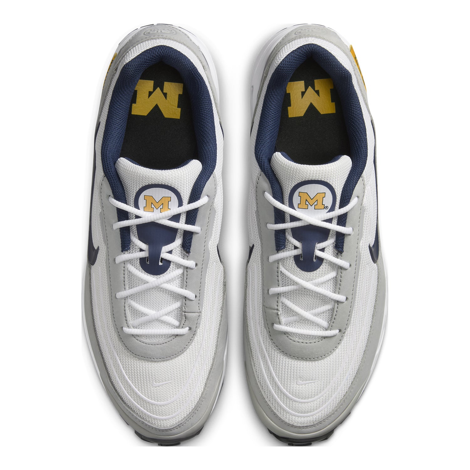 Michigan Wolverines Nike Air Max Verse Shoes - Above View