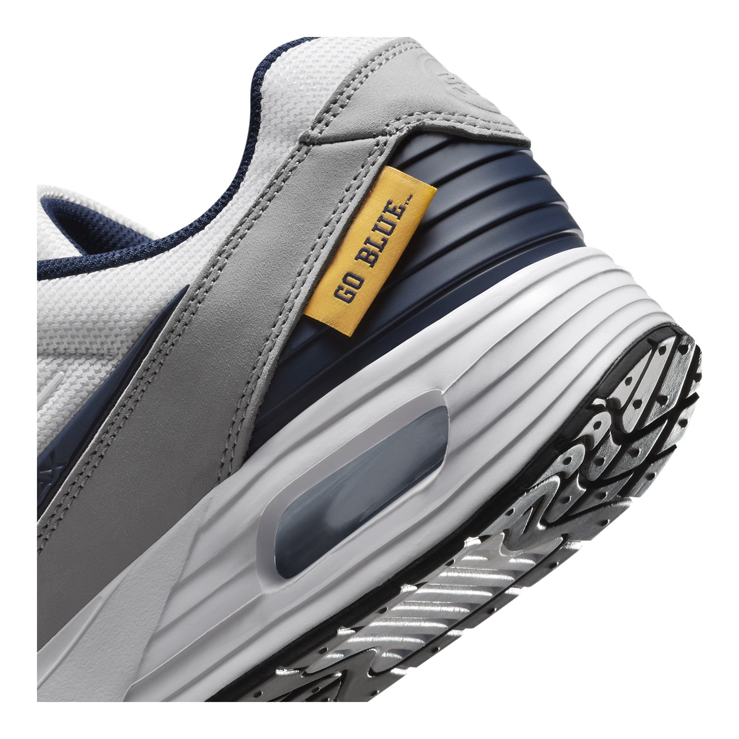 Michigan Wolverines Nike Air Max Verse Shoes - Heel View