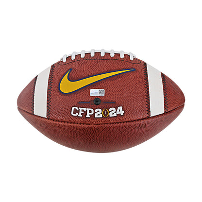 JJ McCarthy University of Michigan Autographed Signed Inscribed '23 Natl Champs' Team Issued CFP2024 Nike Michigan Football (CX Auth) - Back View