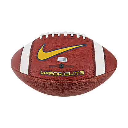 JJ McCarthy University of Michigan Autographed Team Issued Nike Vapor Elite Ball #29 Football (CX Auth) - Front View