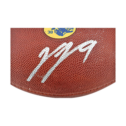 JJ McCarthy University of Michigan Autographed Team Issued Nike Vapor Elite Ball #38 Football (CX Auth) - Signature View 2