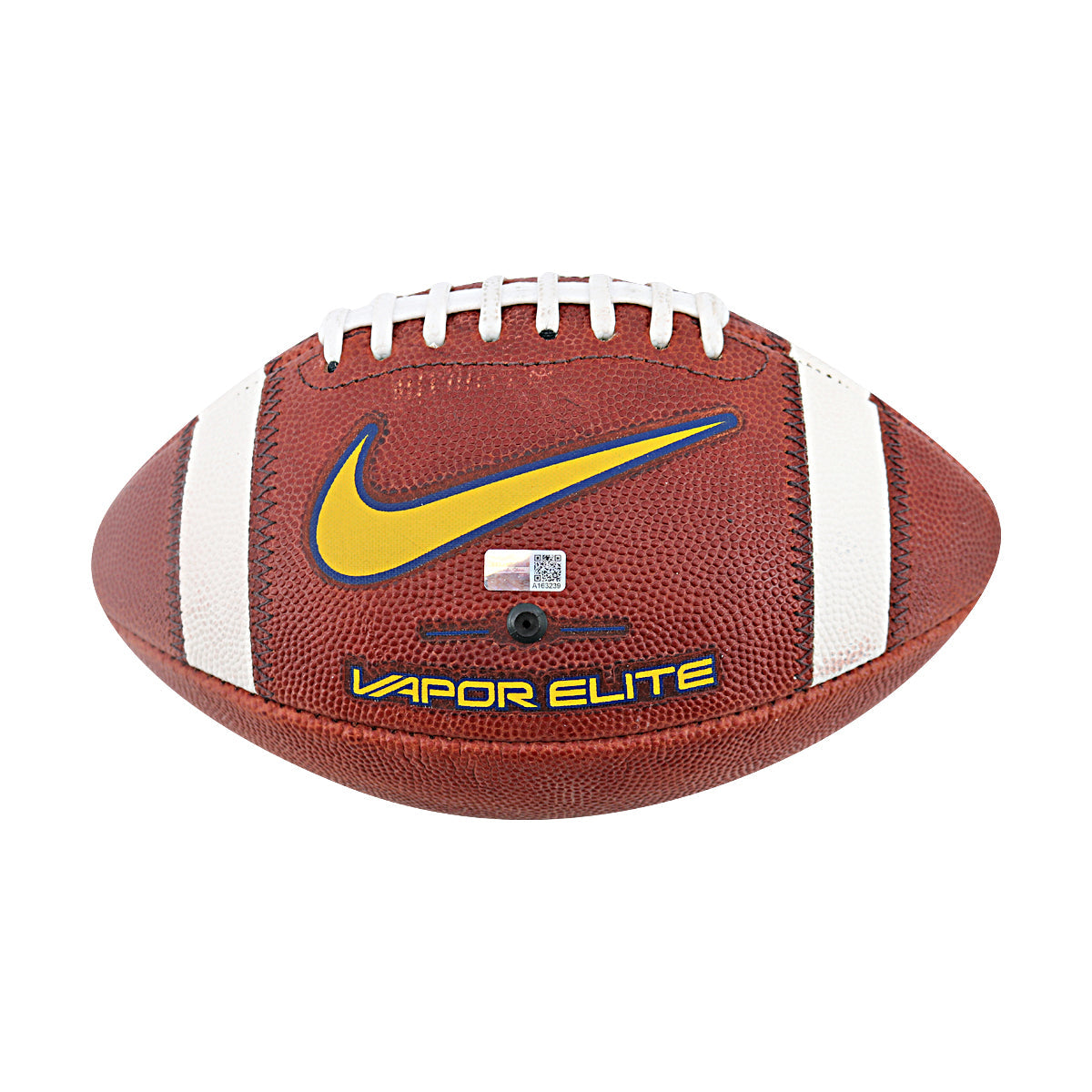 JJ McCarthy University of Michigan Autographed Team Issued Nike Vapor Elite Ball #38 Football (CX Auth) - Front View
