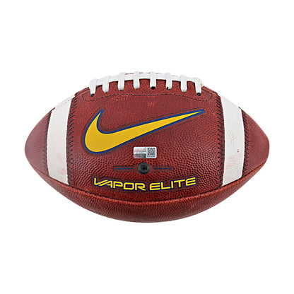 JJ McCarthy University of Michigan Autographed Team Issued Nike Vapor Elite Ball #117 Football (CX Auth) - Front View