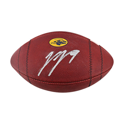 JJ McCarthy University of Michigan Autographed Team Issued Nike Vapor Elite Ball #174 Football (CX Auth) - Signature View