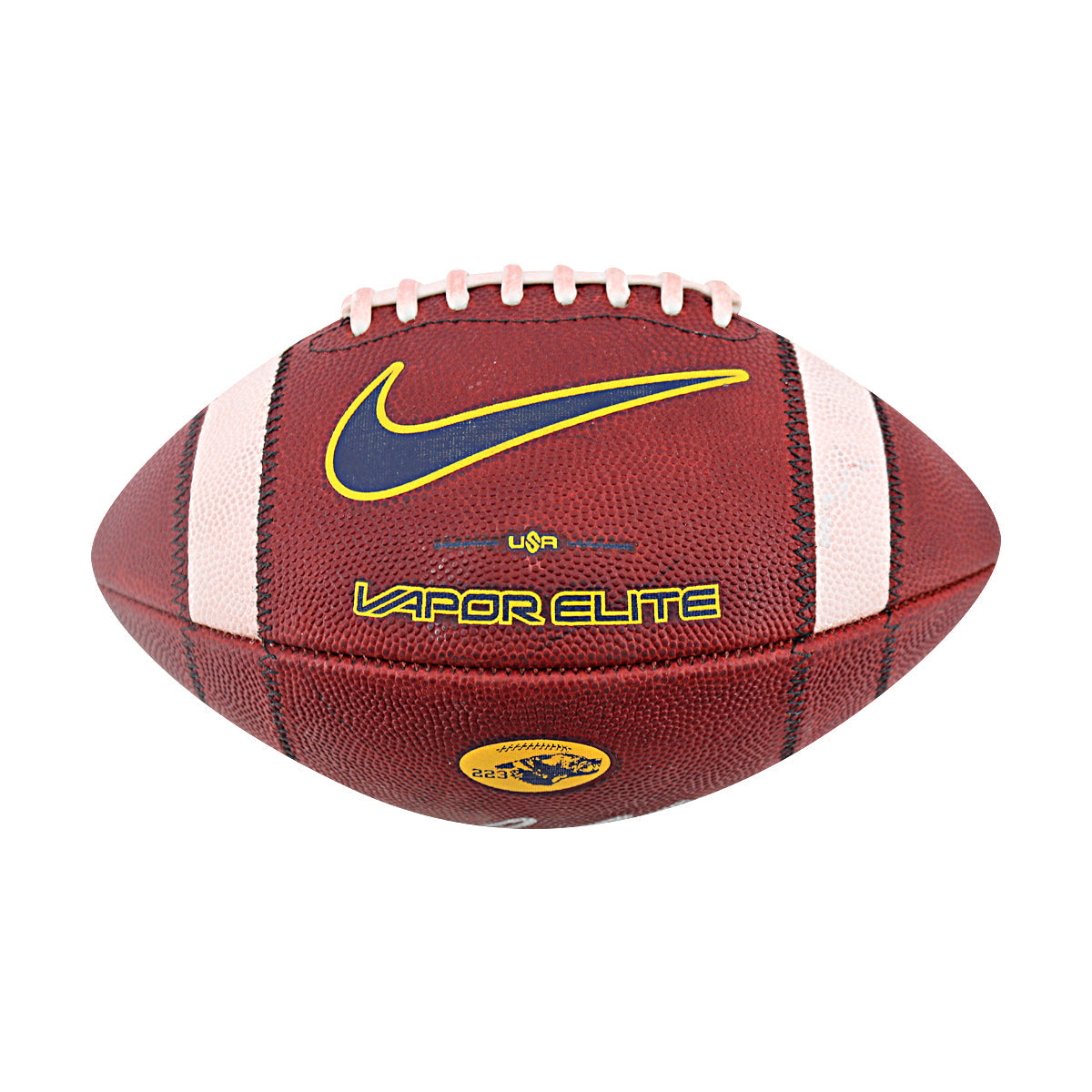 JJ McCarthy University of Michigan Autographed Team Issued Nike Vapor Elite Ball #223 Football (CX Auth) - Front View
