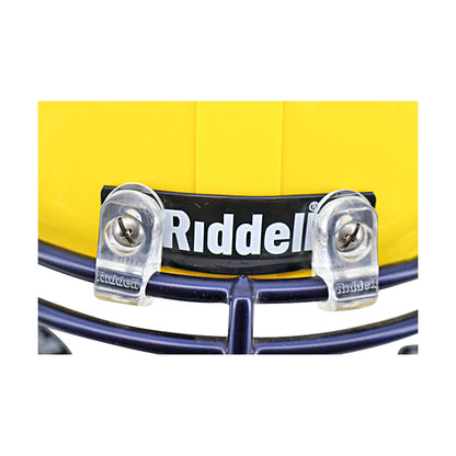 JJ McCarthy University of Michigan Autographed Riddell Full Size Replica Speed Helmet (Beckett Auth) - Riddell Patch View