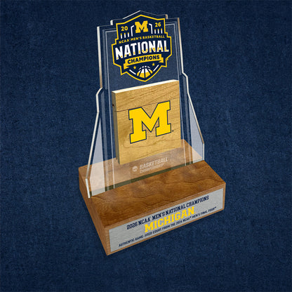Michigan Wolverines 2026 NCAA® Men’s National Championship Trophy Desk Frame