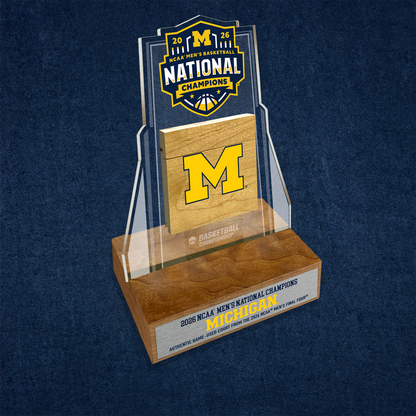 Michigan Wolverines 2026 NCAA® Men’s National Championship Trophy Desk Frame