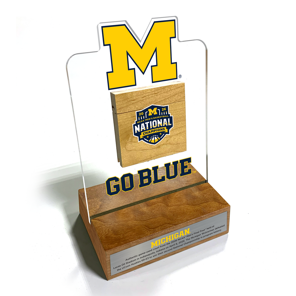 Michigan Wolverines 2026 NCAA® Men’s National Championship Desk Frame
