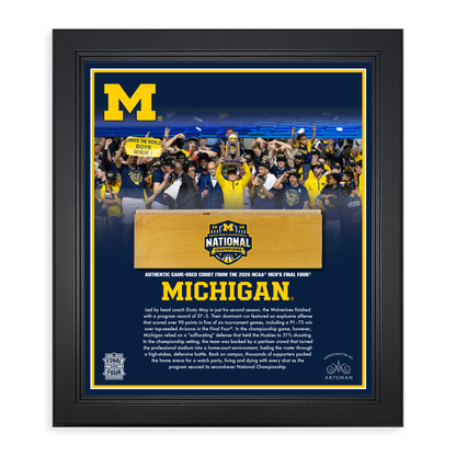 Michigan Wolverines 2026 NCAA® Men’s National Championship Celebration Frame - 15”x17”