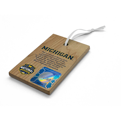 Michigan Wolverines 2026 NCAA® Men’s National Championship Ornament - Blue
