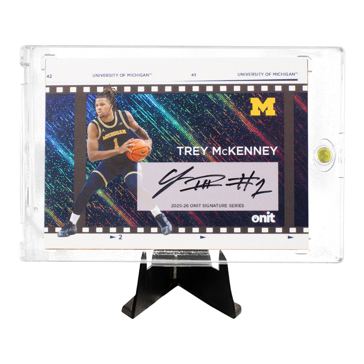 ONIT Michigan Wolverines Men's Basketball NIL Trading Card Single Pack - Card View