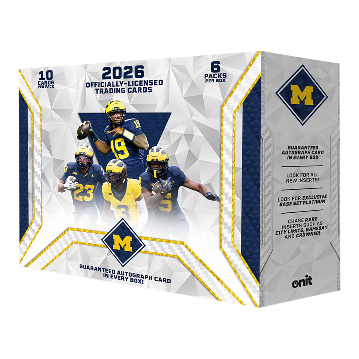 ONIT Michigan Wolverines Football 2026 NIL Trading Card Platinum Box
