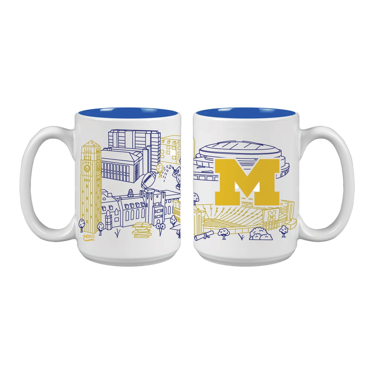 Indigo Falls Campus 15 oz. Java Mug - Multi View