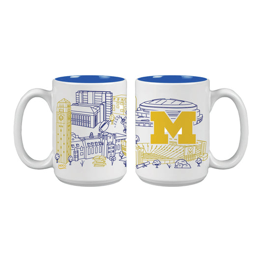 Indigo Falls Campus 15 oz. Java Mug - Multi View