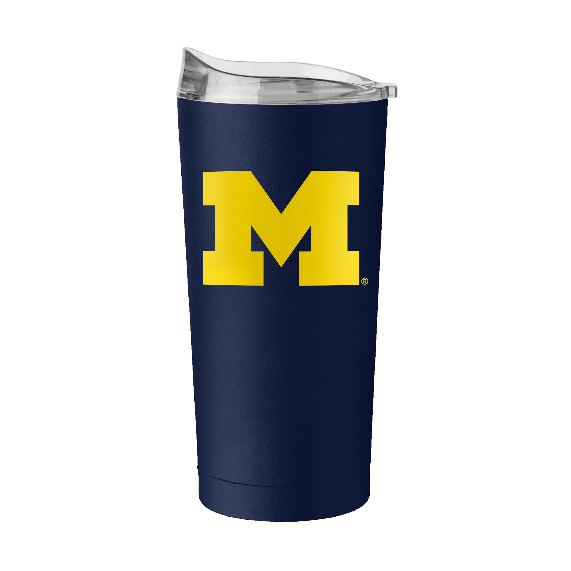 Michigan Wolverines Flipside Navy 20oz Tumbler - M Logo View