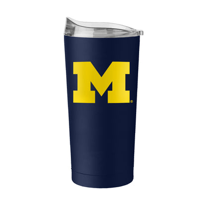 Michigan Wolverines Flipside Navy 20oz Tumbler - M Logo View