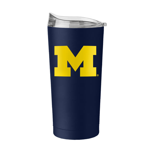 Michigan Wolverines Flipside Navy 20oz Tumbler - M Logo View