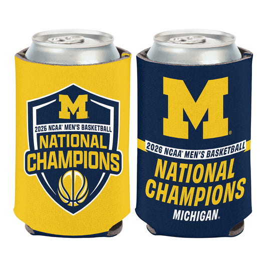 Michigan Wolverines Men's Basketball National Champs Can Coozie