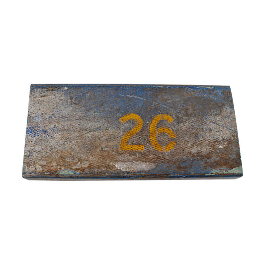 Michigan Wolverines Authentic 60's-90's Big House Fiberglass #26 Bleacher Seat - Front View