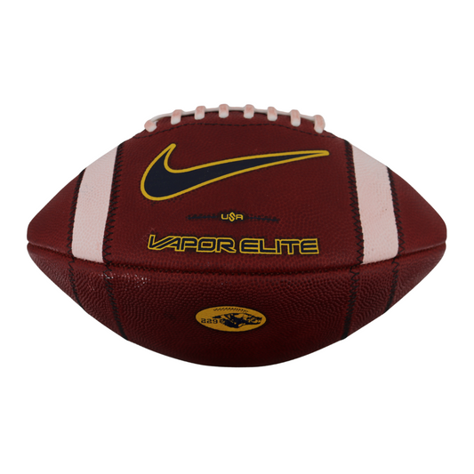 Michigan Wolverines Team Issued Nike Vapor Elite #229 Football In Brown - Front View