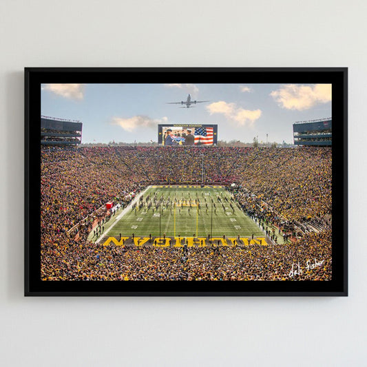 Michigan Wolverines versus Ohio State (2023) #1125 17x26 Black Frame
