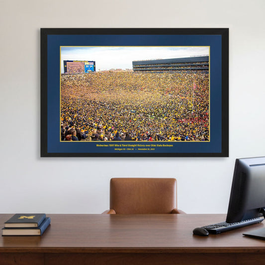 Michigan Wolverines versus Ohio State (2023) #1126 24x36 Black Frame